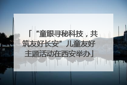 “童眼寻秘科技，共筑友好长安”儿童友好主题活动在西安举办