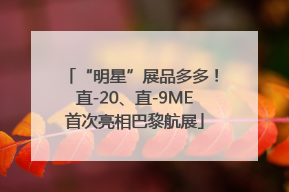 “明星”展品多多！直-20、直-9ME首次亮相巴黎航展