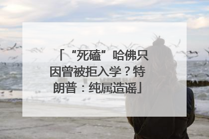 “死磕”哈佛只因曾被拒入学？特朗普：纯属造谣