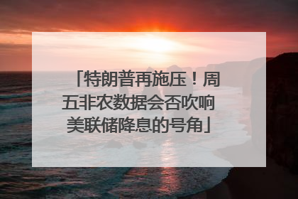 特朗普再施压！周五非农数据会否吹响美联储降息的号角