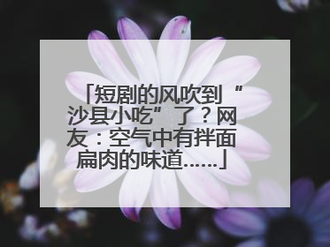 短剧的风吹到“沙县小吃”了？网友：空气中有拌面扁肉的味道……