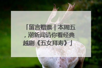 留言赠票｜本周五，潮新闻请你看经典越剧《五女拜寿》
