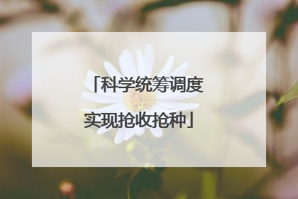 科学统筹调度实现抢收抢种