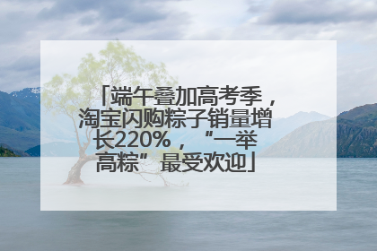 端午叠加高考季，淘宝闪购粽子销量增长220%，“一举高粽”最受欢迎