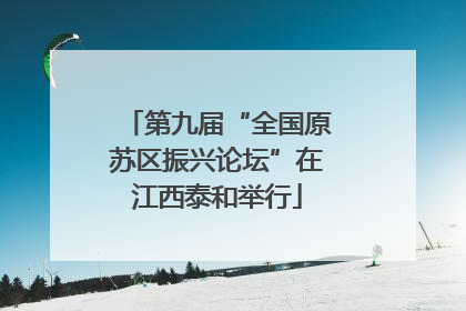 第九届“全国原苏区振兴论坛”在江西泰和举行