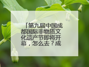 第九届中国成都国际非物质文化遗产节即将开幕，怎么去？成都交警提醒