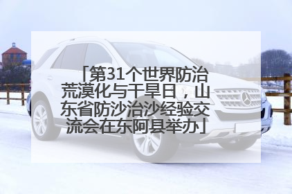第31个世界防治荒漠化与干旱日，山东省防沙治沙经验交流会在东阿县举办