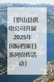 罗山县供电公司开展2025年国际档案日系列宣传活动