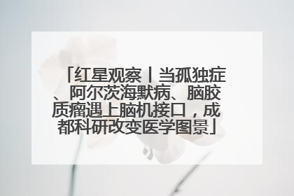 红星观察丨当孤独症、阿尔茨海默病、脑胶质瘤遇上脑机接口，成都科研改变医学图景