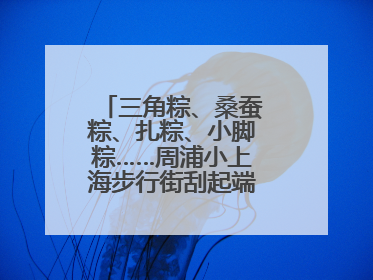 三角粽、桑蚕粽、扎粽、小脚粽……周浦小上海步行街刮起端午浓浓民俗风
