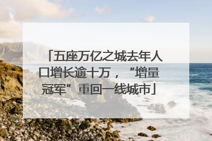 五座万亿之城去年人口增长逾十万，“增量冠军”重回一线城市