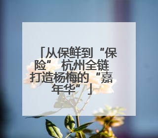 从保鲜到“保险” 杭州全链打造杨梅的“嘉年华”