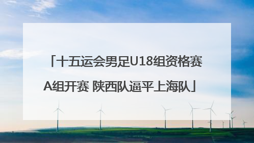 十五运会男足U18组资格赛A组开赛 陕西队逼平上海队