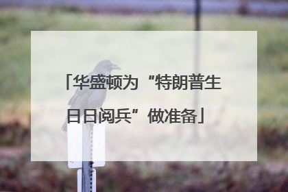 华盛顿为“特朗普生日日阅兵”做准备