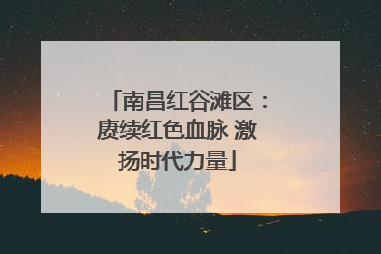 南昌红谷滩区：赓续红色血脉 激扬时代力量