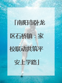 南阳市卧龙区石桥镇：家校联动共筑平安上学路