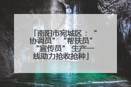 南阳市宛城区：“协调员”“帮扶员”“宣传员” 生产一线助力抢收抢种