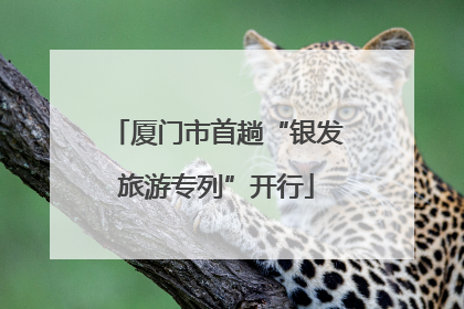 厦门市首趟“银发旅游专列”开行