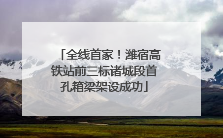 全线首家！潍宿高铁站前三标诸城段首孔箱梁架设成功