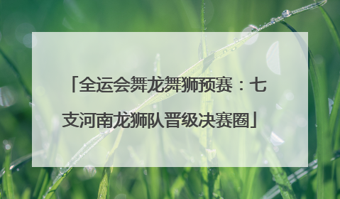 全运会舞龙舞狮预赛：七支河南龙狮队晋级决赛圈