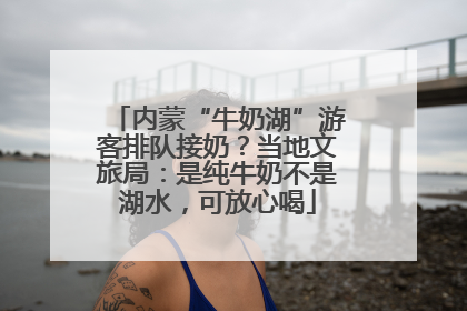 内蒙“牛奶湖”游客排队接奶？当地文旅局：是纯牛奶不是湖水，可放心喝