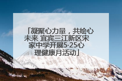 凝聚心力量，共绘心未来 宜宾三江新区宋家中学开展5·25心理健康月活动