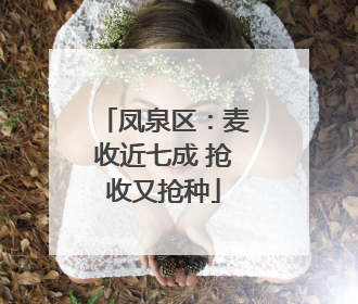 凤泉区：麦收近七成 抢收又抢种