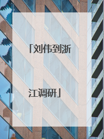 刘伟到浙江调研