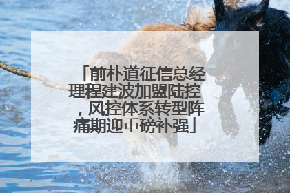 前朴道征信总经理程建波加盟陆控，风控体系转型阵痛期迎重磅补强