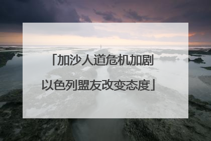 加沙人道危机加剧 以色列盟友改变态度