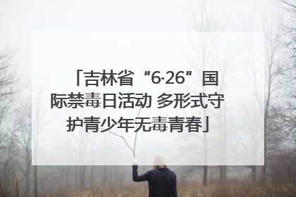 吉林省“6·26”国际禁毒日活动 多形式守护青少年无毒青春