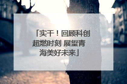 实干！回顾科创超燃时刻 展望青海美好未来