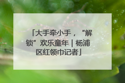 大手牵小手，“解锁”欢乐童年｜杨浦区红领巾记者