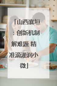山西襄垣：创新机制解难题 精准滴灌润小微
