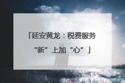 延安黄龙：税费服务“新”上加“心”