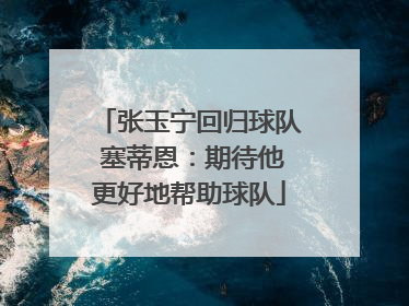 张玉宁回归球队 塞蒂恩：期待他更好地帮助球队