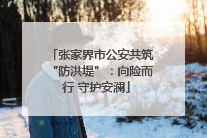 张家界市公安共筑“防洪堤”：向险而行 守护安澜