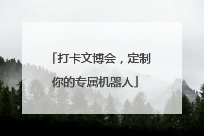 打卡文博会，定制你的专属机器人