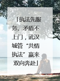 执法先服务、矛盾不上门，武汉城管“共情执法”赢来双向奔赴