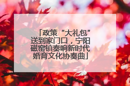 政策“大礼包”送到家门口，宁阳磁窑镇奏响新时代婚育文化协奏曲