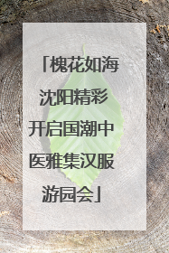 槐花如海 沈阳精彩开启国潮中医雅集汉服游园会