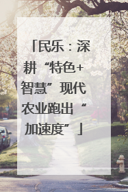 民乐：深耕“特色+智慧”现代农业跑出“加速度”