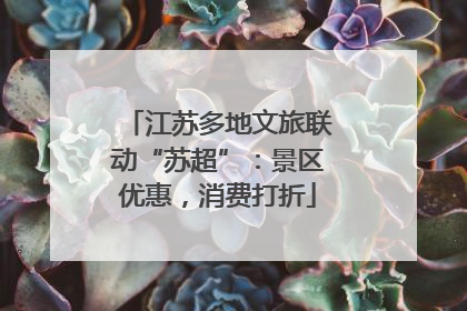 江苏多地文旅联动“苏超”：景区优惠，消费打折