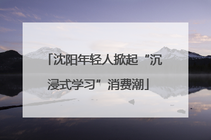 沈阳年轻人掀起“沉浸式学习”消费潮