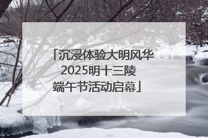 沉浸体验大明风华 2025明十三陵端午节活动启幕