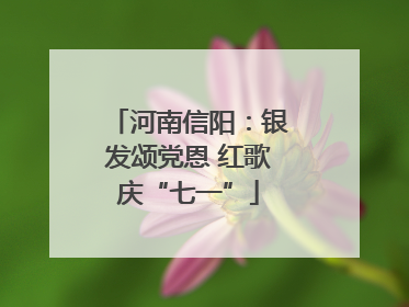 河南信阳：银发颂党恩 红歌庆“七一”