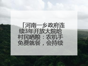 河南一乡政府连续3年开放大院给村民晒粮：农机手免费就餐，会持续开放到麦收结束