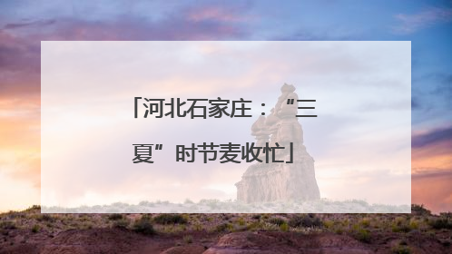 河北石家庄：“三夏”时节麦收忙