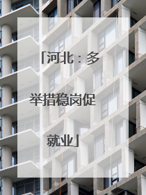 河北：多举措稳岗促就业