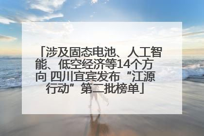 涉及固态电池、人工智能、低空经济等14个方向 四川宜宾发布“江源行动”第二批榜单